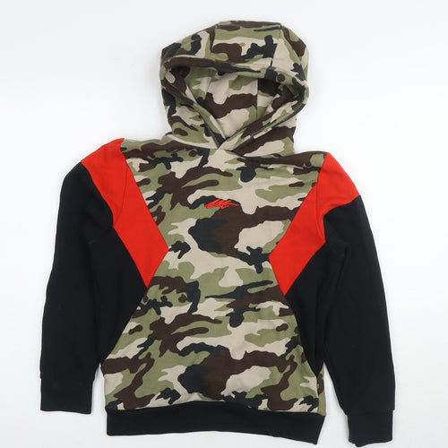 Next Boys Camouflage Pullover Hoodie, Age 11, Multicoloured