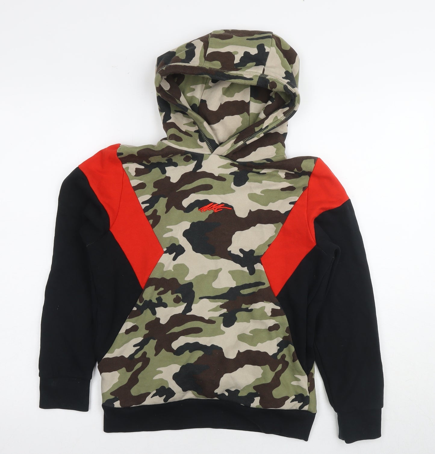 Next Boys Camouflage Pullover Hoodie, Age 11, Multicoloured