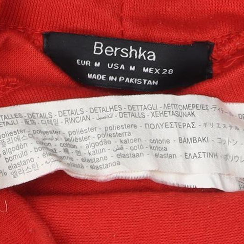 Bershka Women's Red Pullover Sweatshirt, M