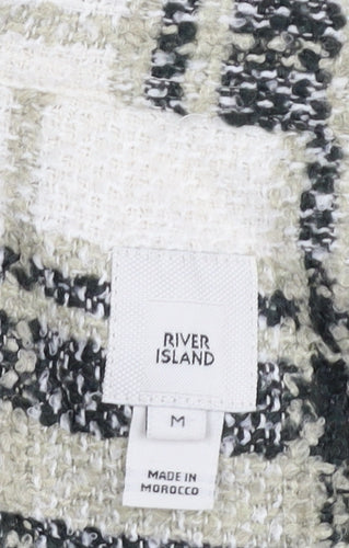 River Island Men's Black Check Shirt Jacket M