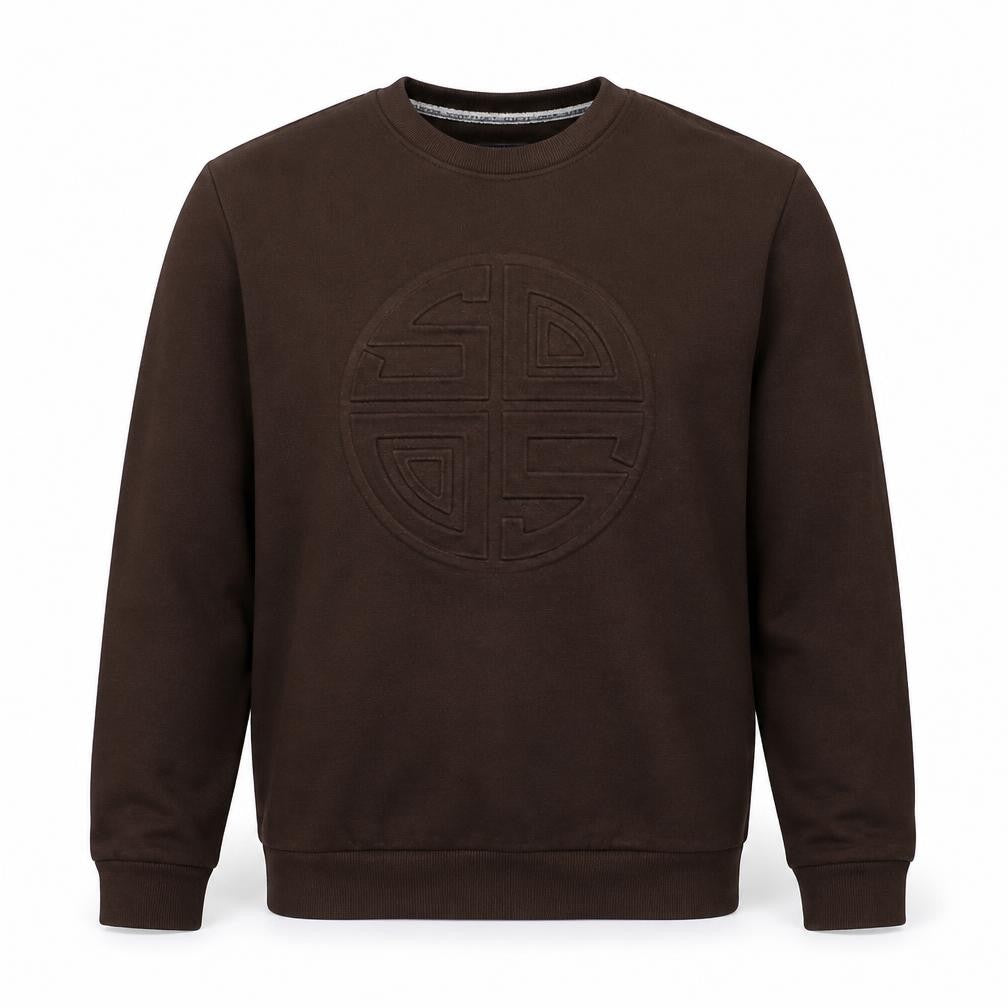 Front view of North West Men's Brown Pullover Sweatshirt M