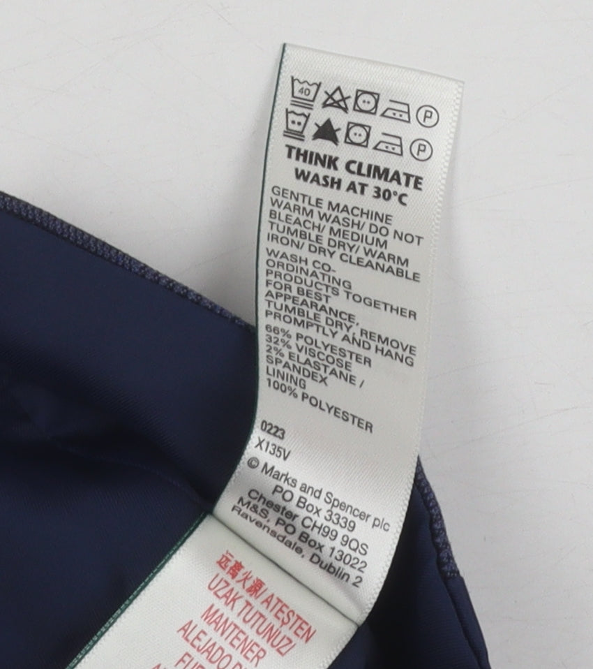 Marks and Spencer Boys' Blue Check Formal Vest 10-11 Years