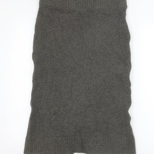 H&M Women's Grey Knit Pencil Skirt, M, Autumn/Winter