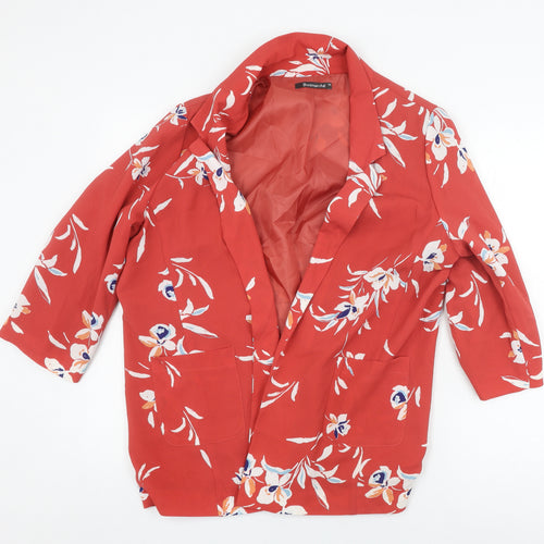 Bonmarché Women's Red Floral Blazer, Size 18
