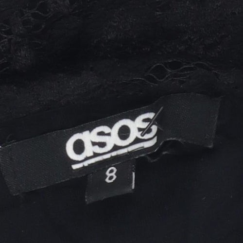 ASOS Women's Black Sheath Dress Size 8