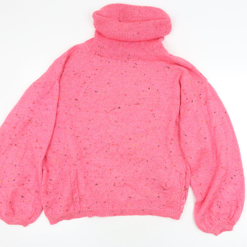 Next Women’s Pink Roll Neck Pullover Jumper Size L