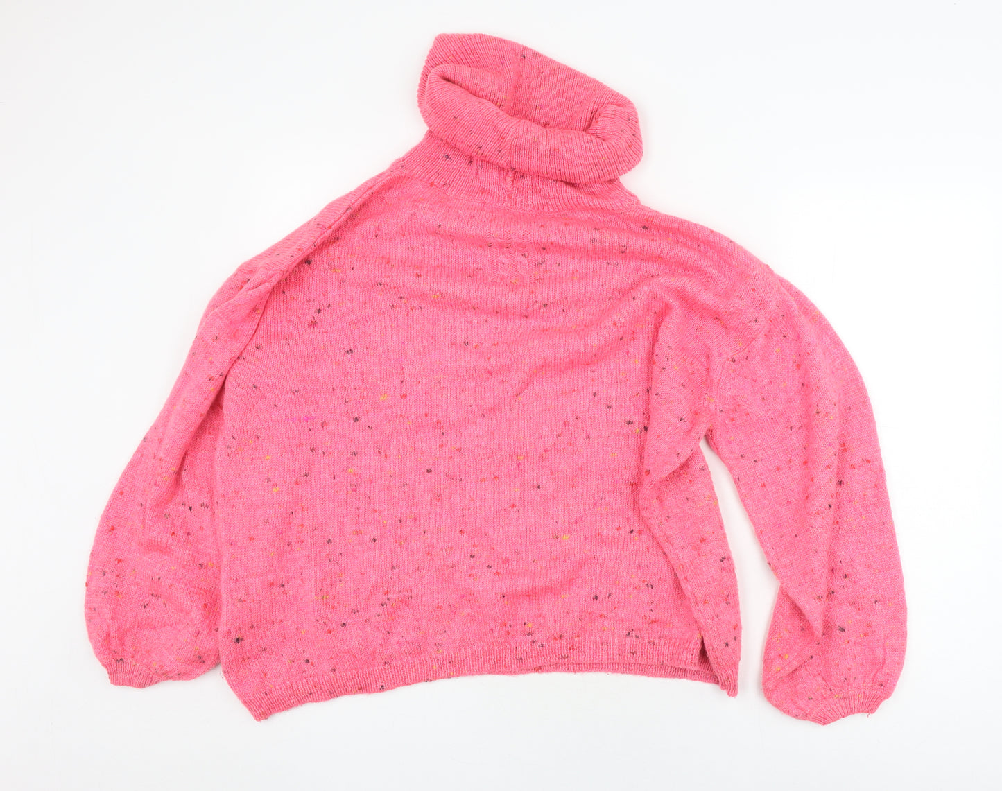 Next Women’s Pink Roll Neck Pullover Jumper Size L