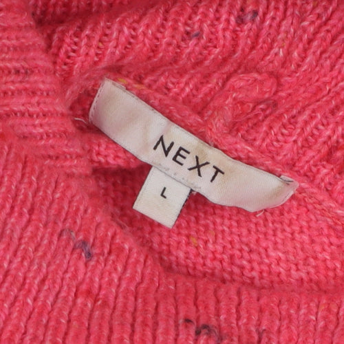 Next Women’s Pink Roll Neck Pullover Jumper Size L