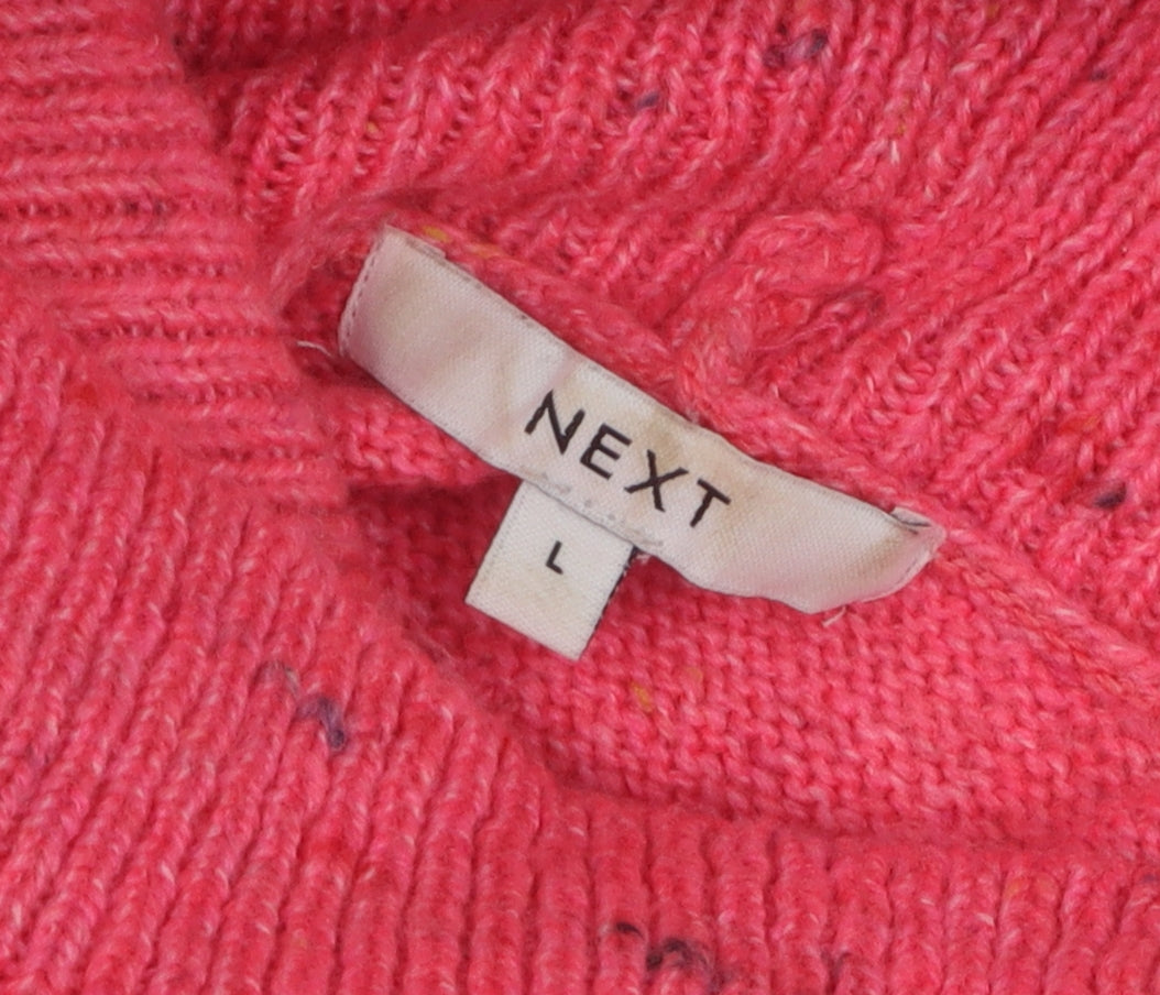 Next Women’s Pink Roll Neck Pullover Jumper Size L