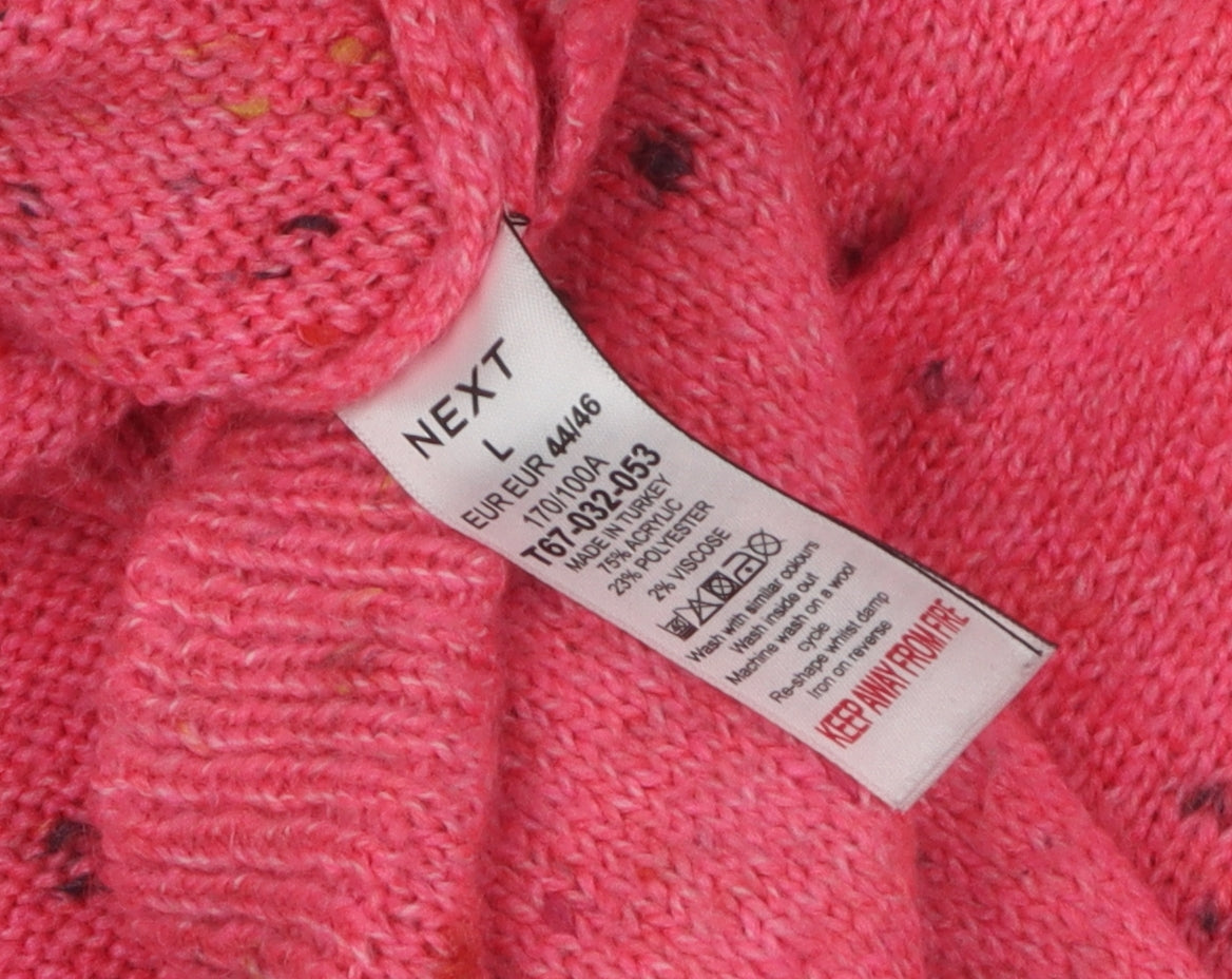 Next Women’s Pink Roll Neck Pullover Jumper Size L