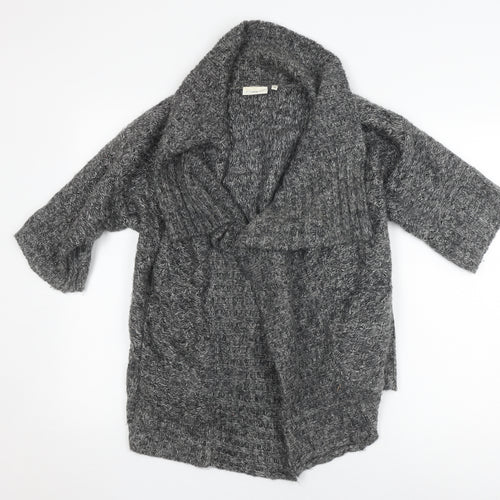 New Look Women's Grey Cardigan, Size 10, Chunky Knit