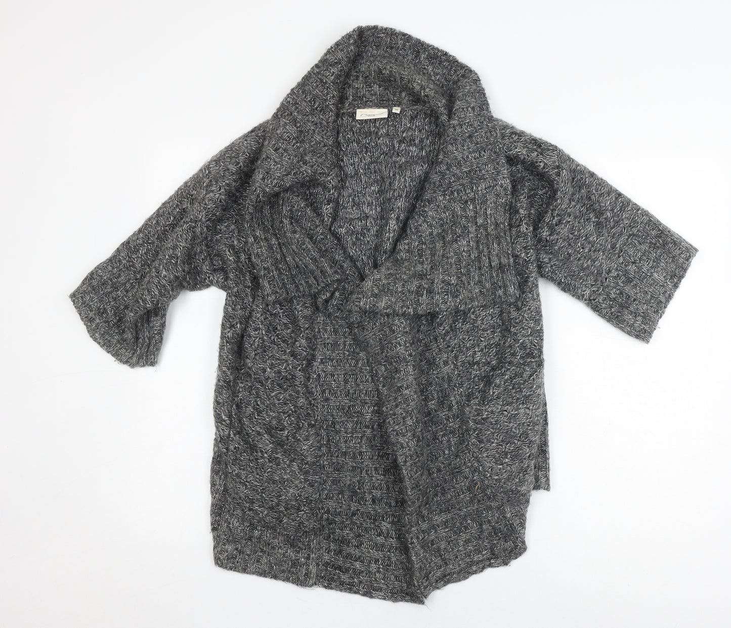 New Look Women's Grey Cardigan, Size 10, Chunky Knit