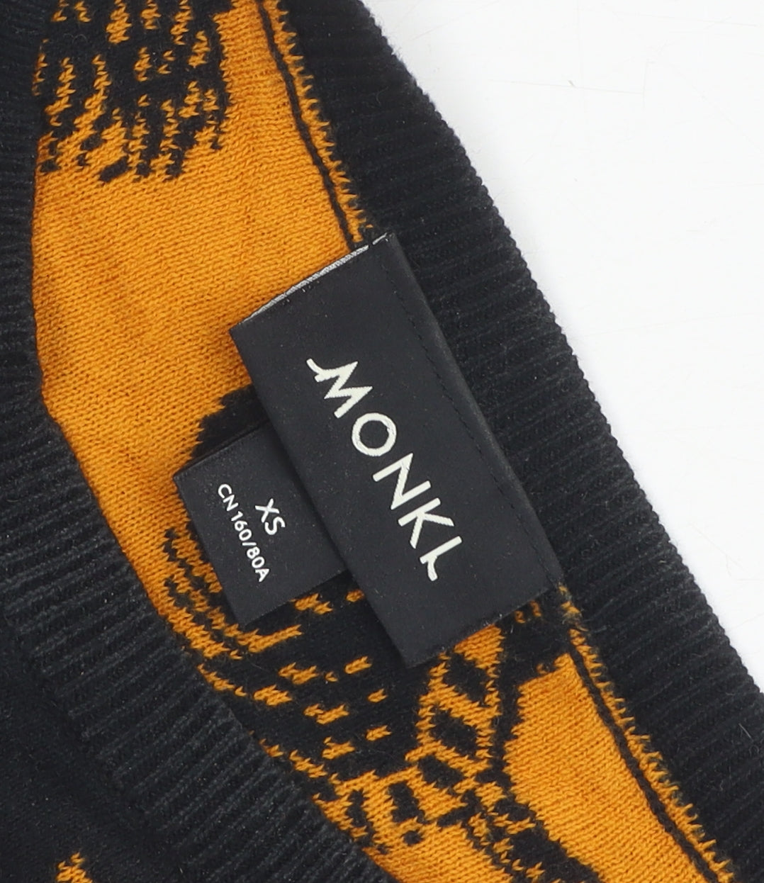 Monki Women's Black Animal Print Jumper XS