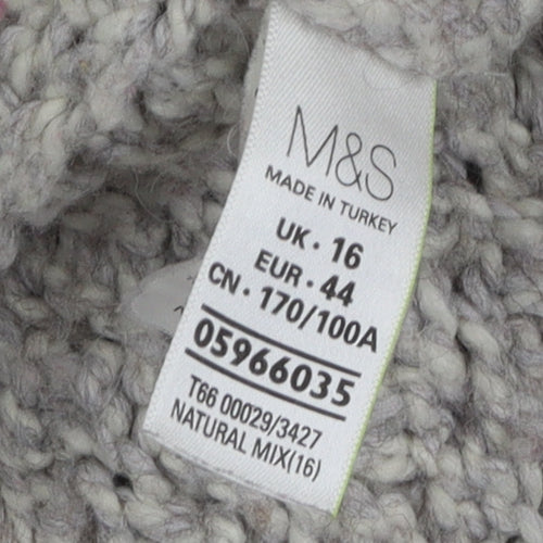 Marks and Spencer Women's Beige Cardigan Size 16