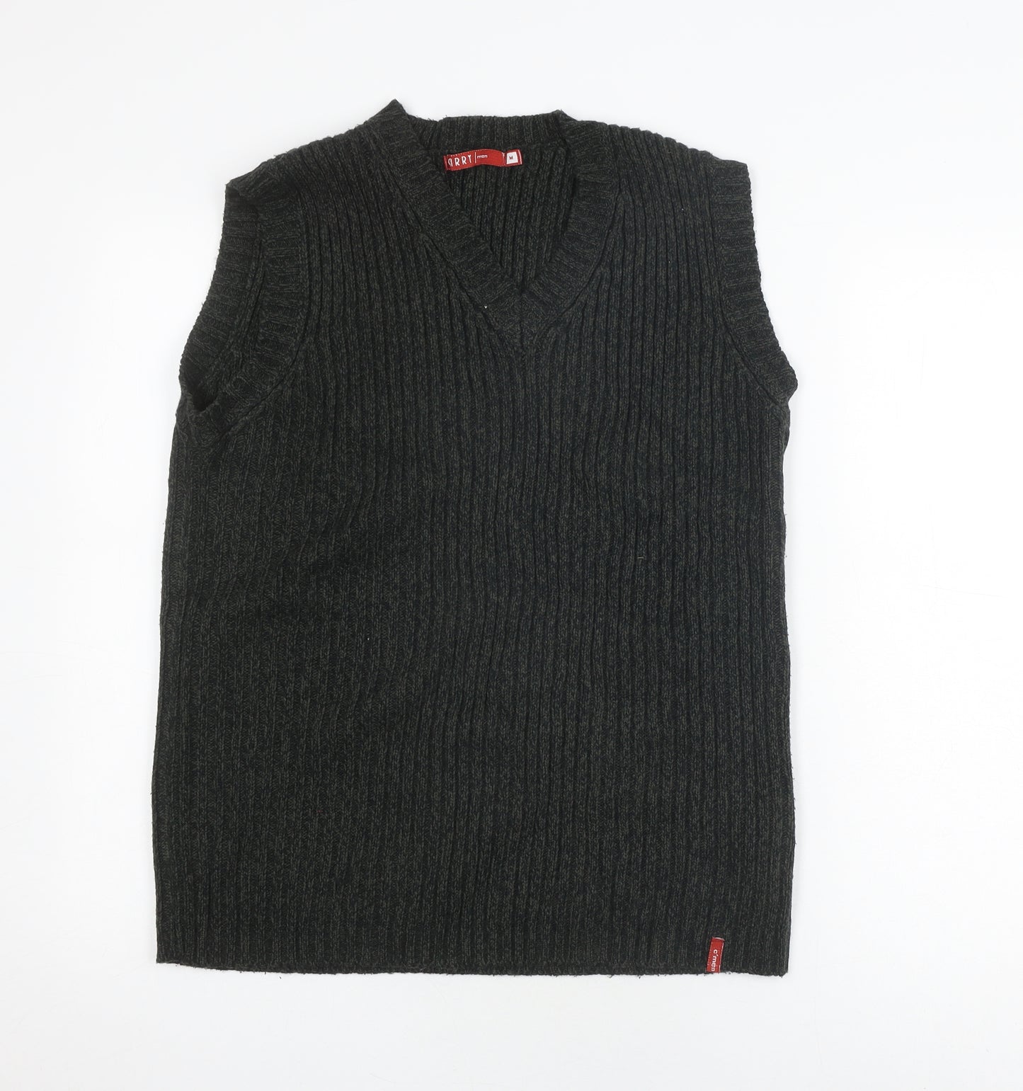 Happy Men's Black M Knit Sleeveless Vest