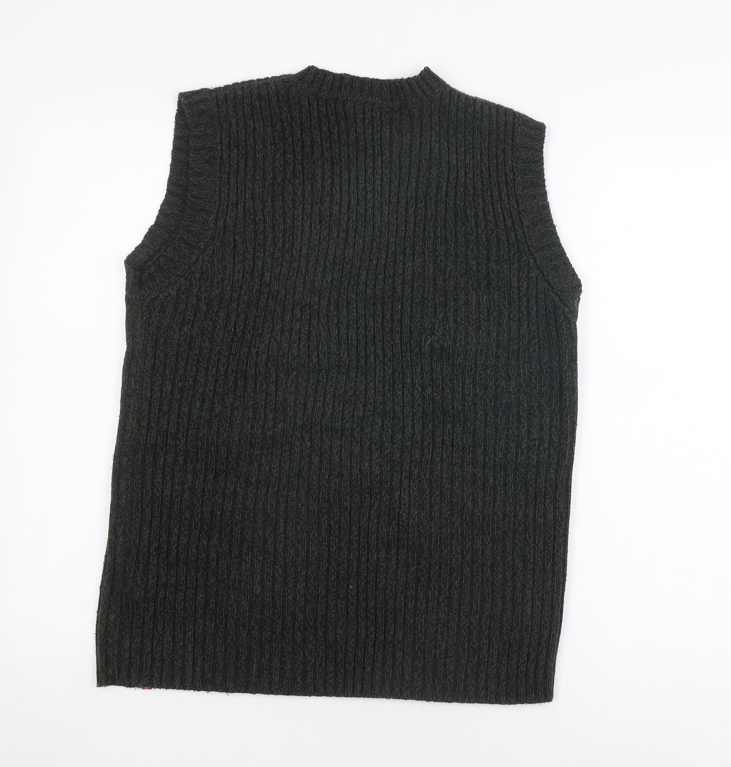 Happy Men's Black M Knit Sleeveless Vest