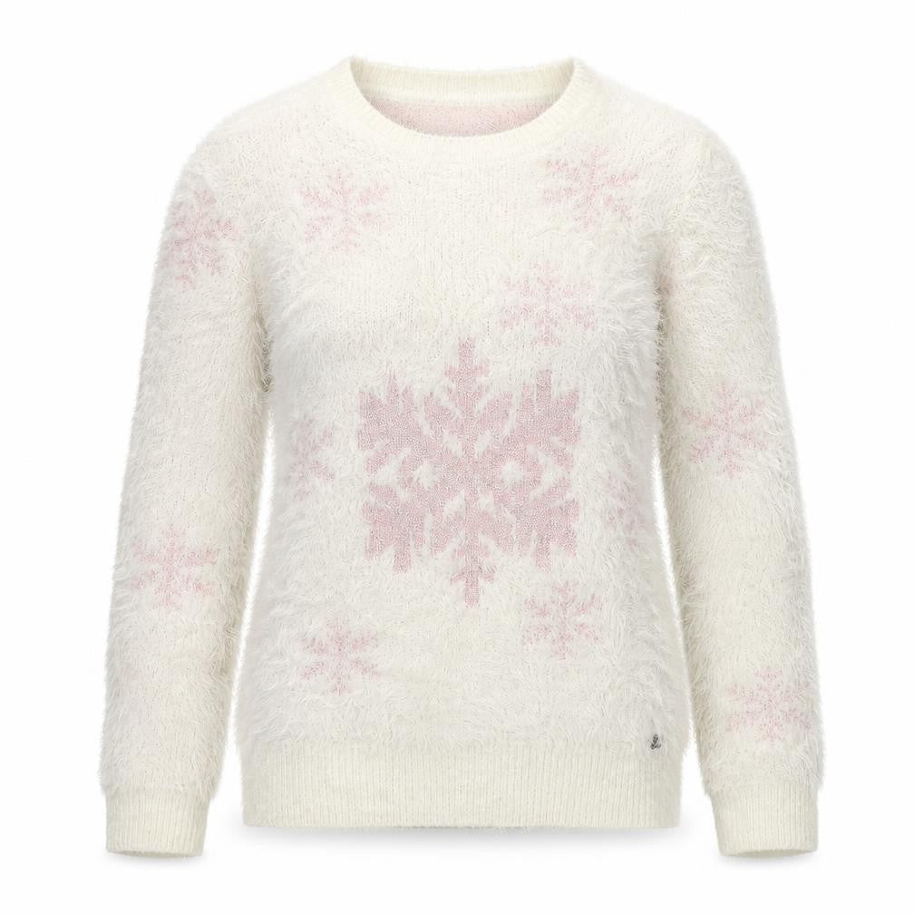 Front view of Lipsy Women's Ivory jumper, size 12
