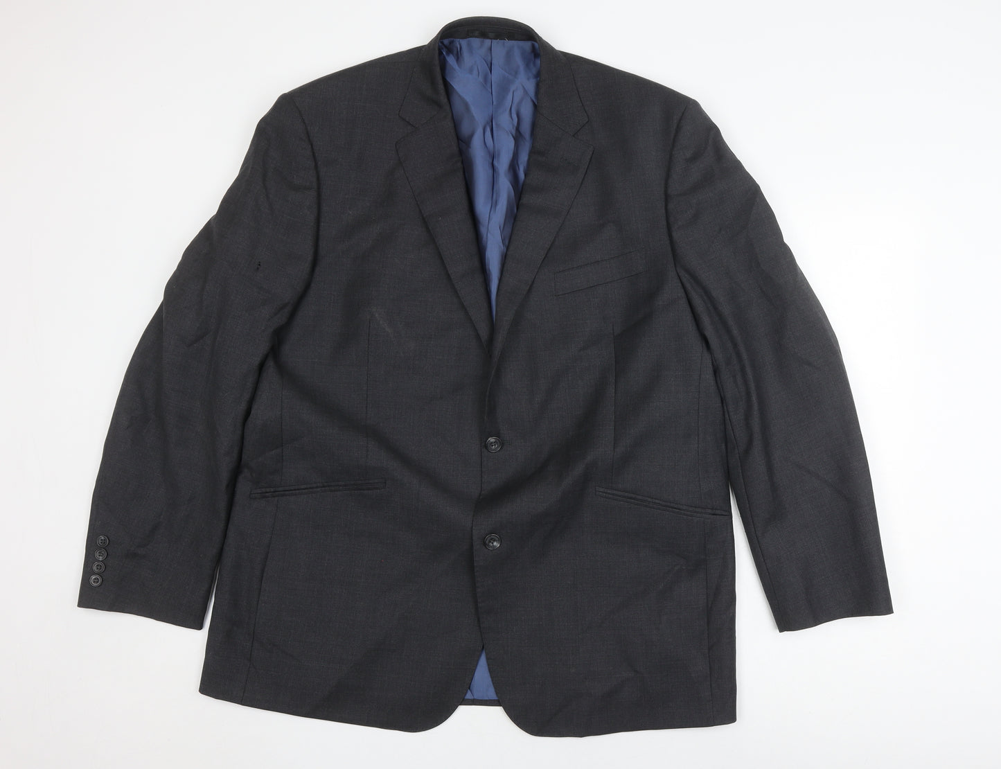 Samuel Windsor Men's Grey Blazer 44 Regular Wool