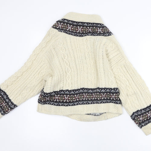 Zara Women's Multicoloured Fair Isle Cardigan S