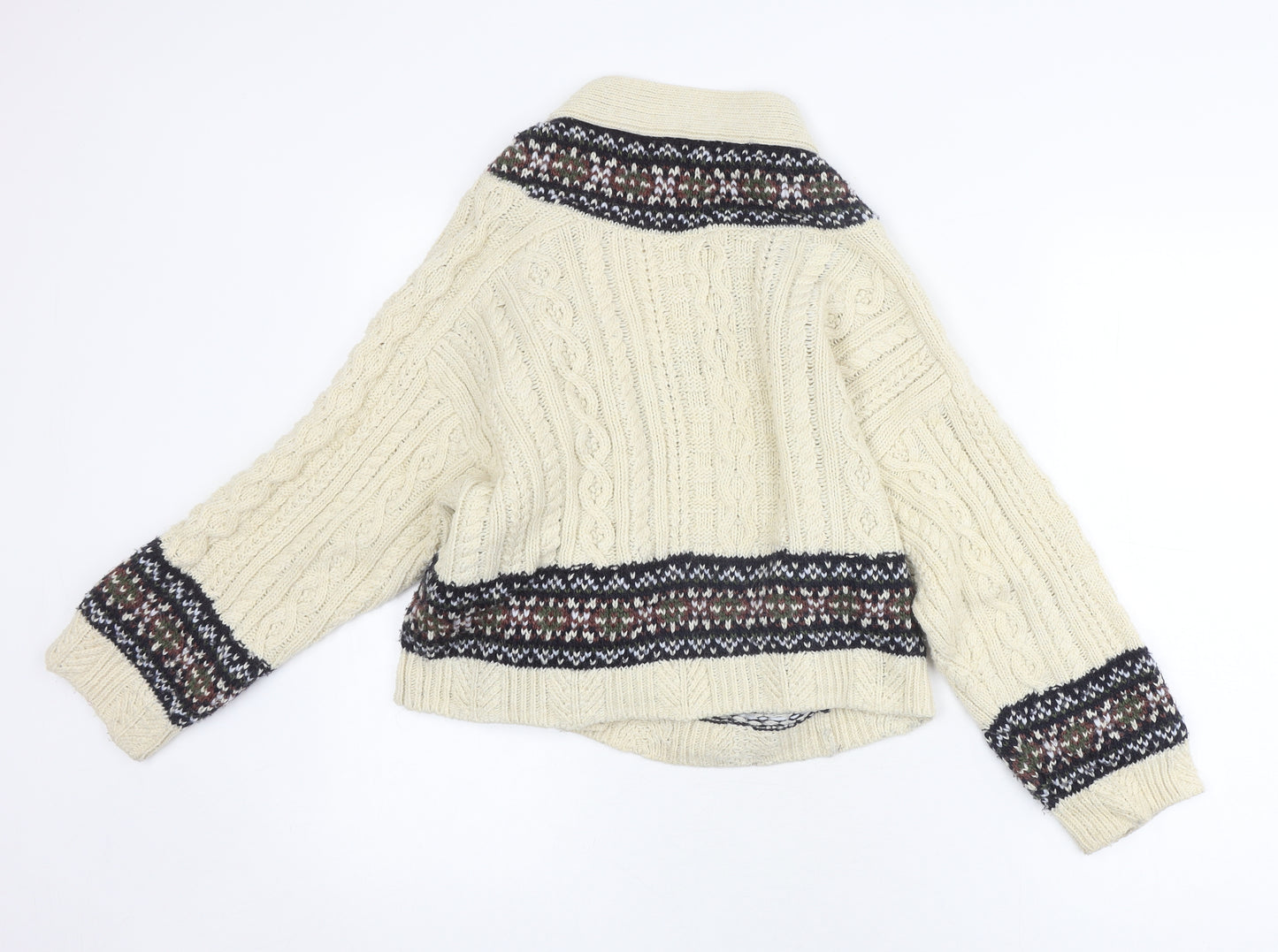 Zara Women's Multicoloured Fair Isle Cardigan S
