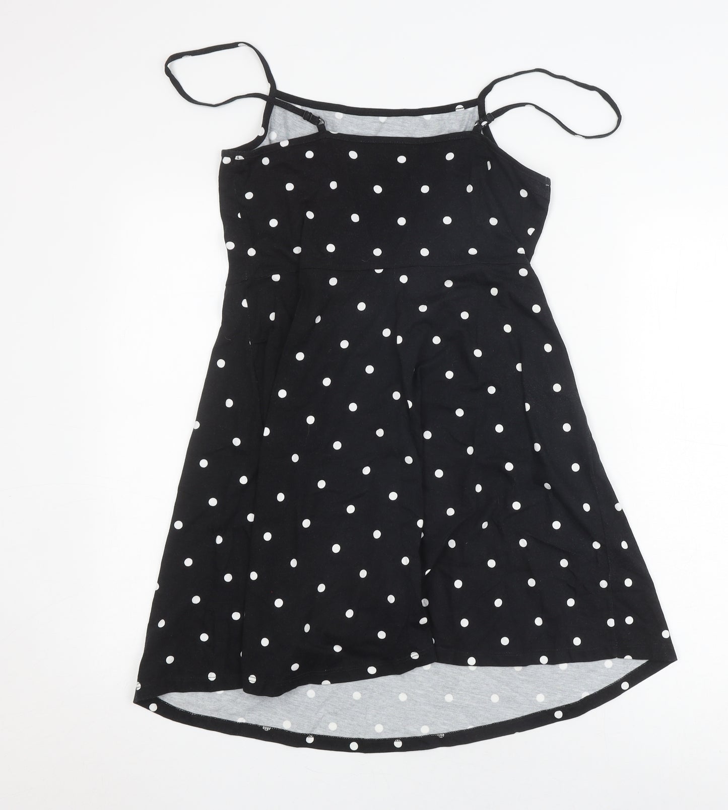 ASOS Women's Black Polka Dot Slip Dress Size 12