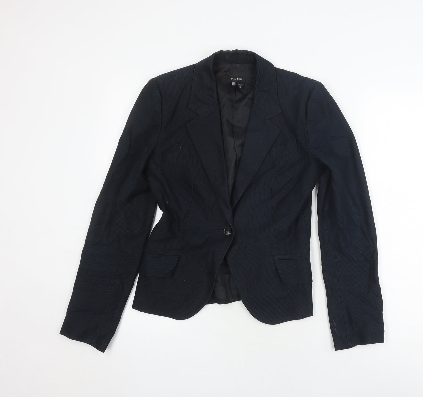 Zara Basic Women's Black Blazer Size 8 Slim Fit