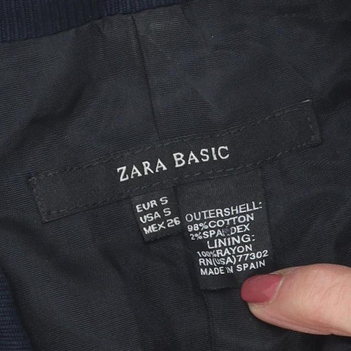 Zara Basic Women's Black Blazer Size 8 Slim Fit