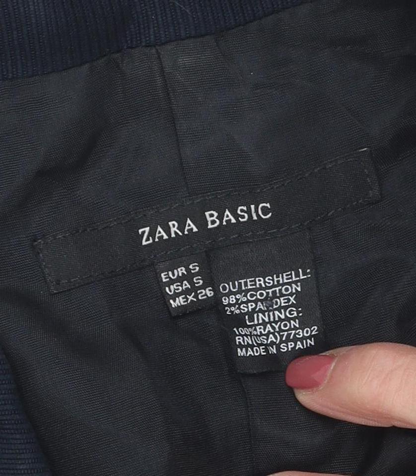 Zara Basic Women's Black Blazer Size 8 Slim Fit