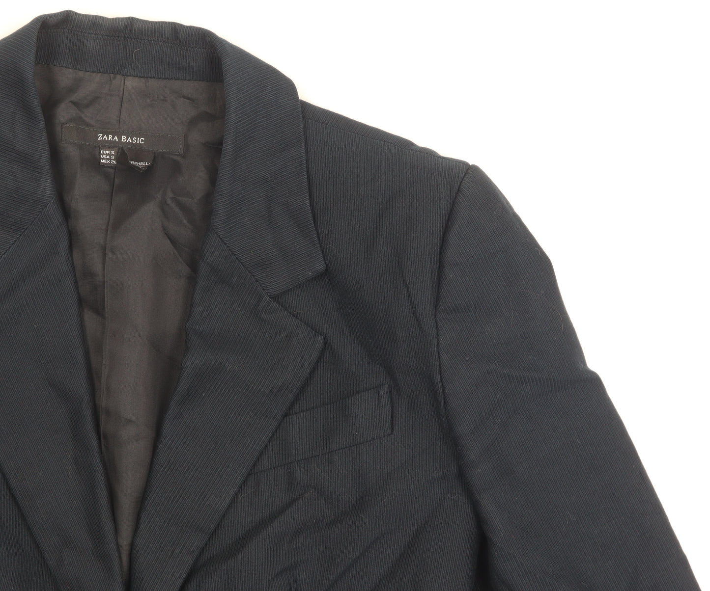Zara Basic Women's Black Blazer Size 8 Slim Fit
