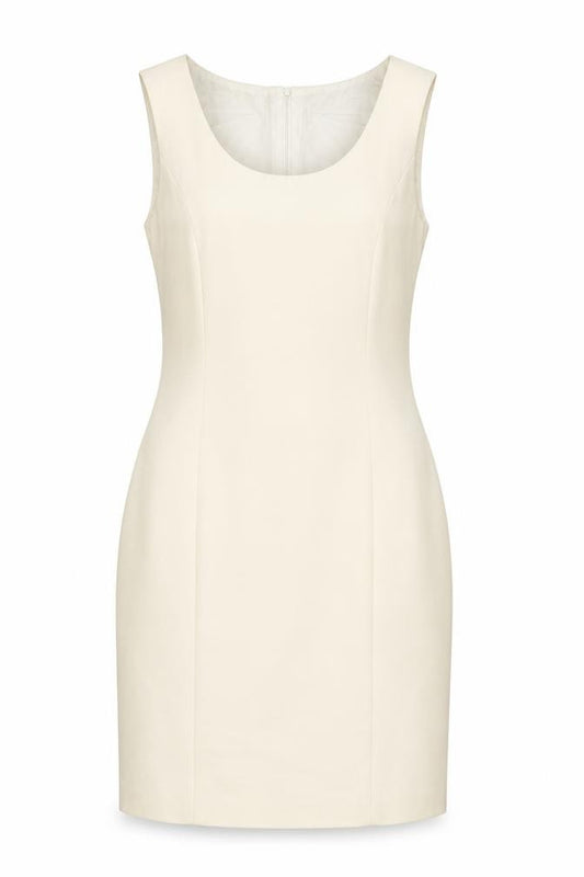 Front view of Wallis Women's White Sheath Dress, size 12