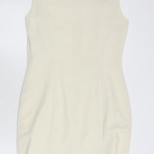 Wallis Women's White Sheath Dress Size 12