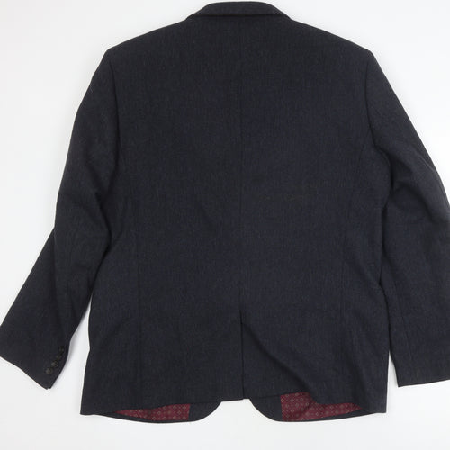Next Men's Black Blazer, Size 46, Regular Fit
