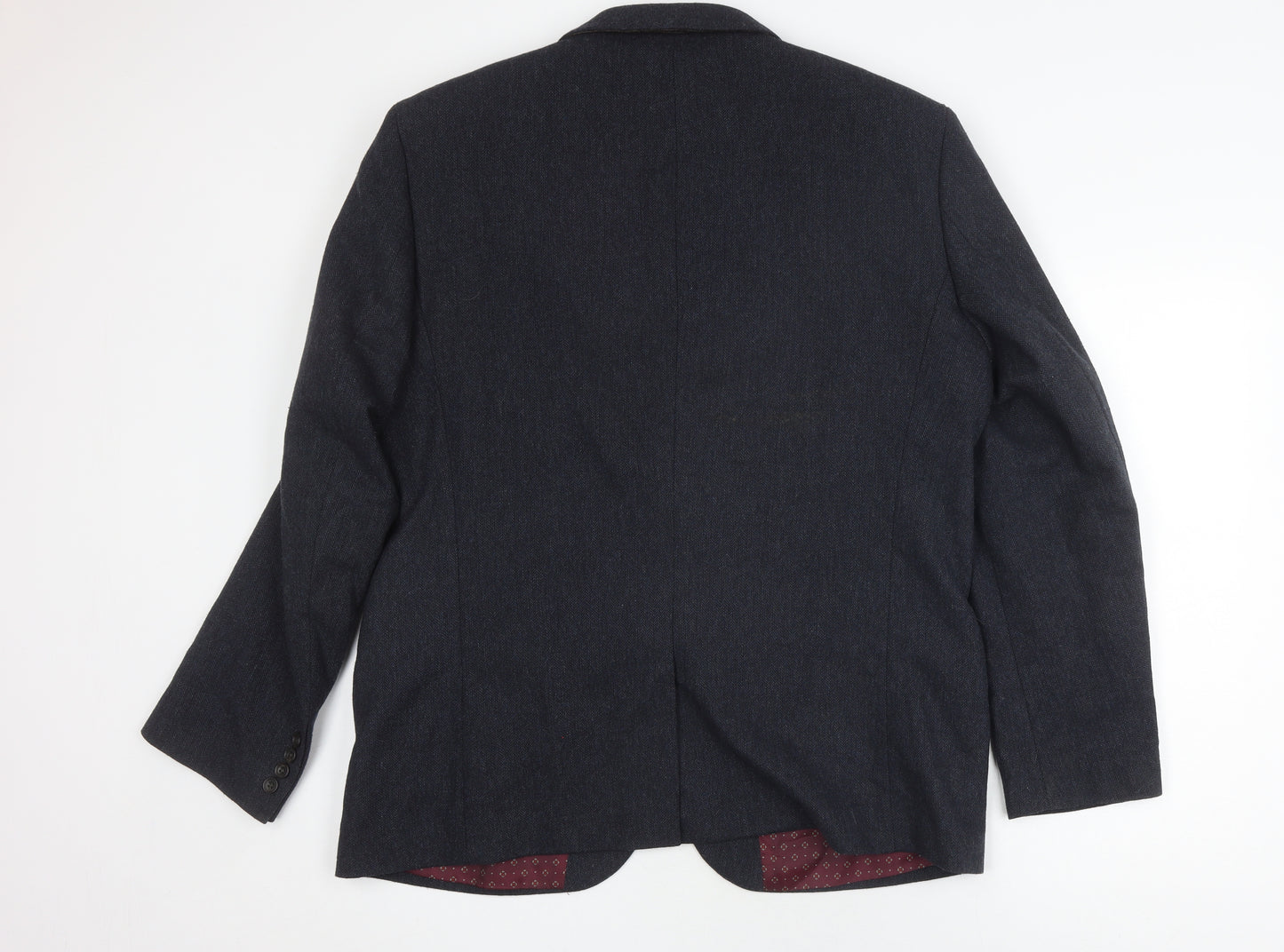 Next Men's Black Blazer, Size 46, Regular Fit