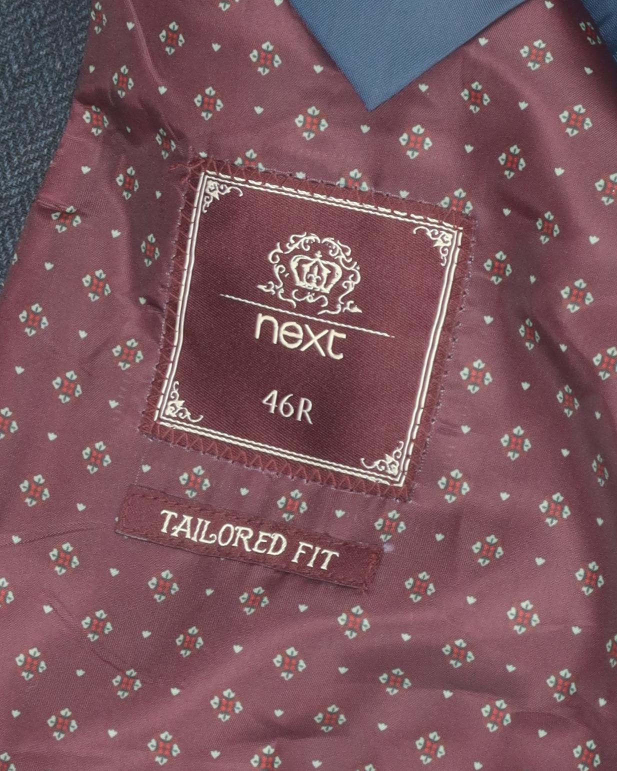 Next Men's Black Blazer, Size 46, Regular Fit