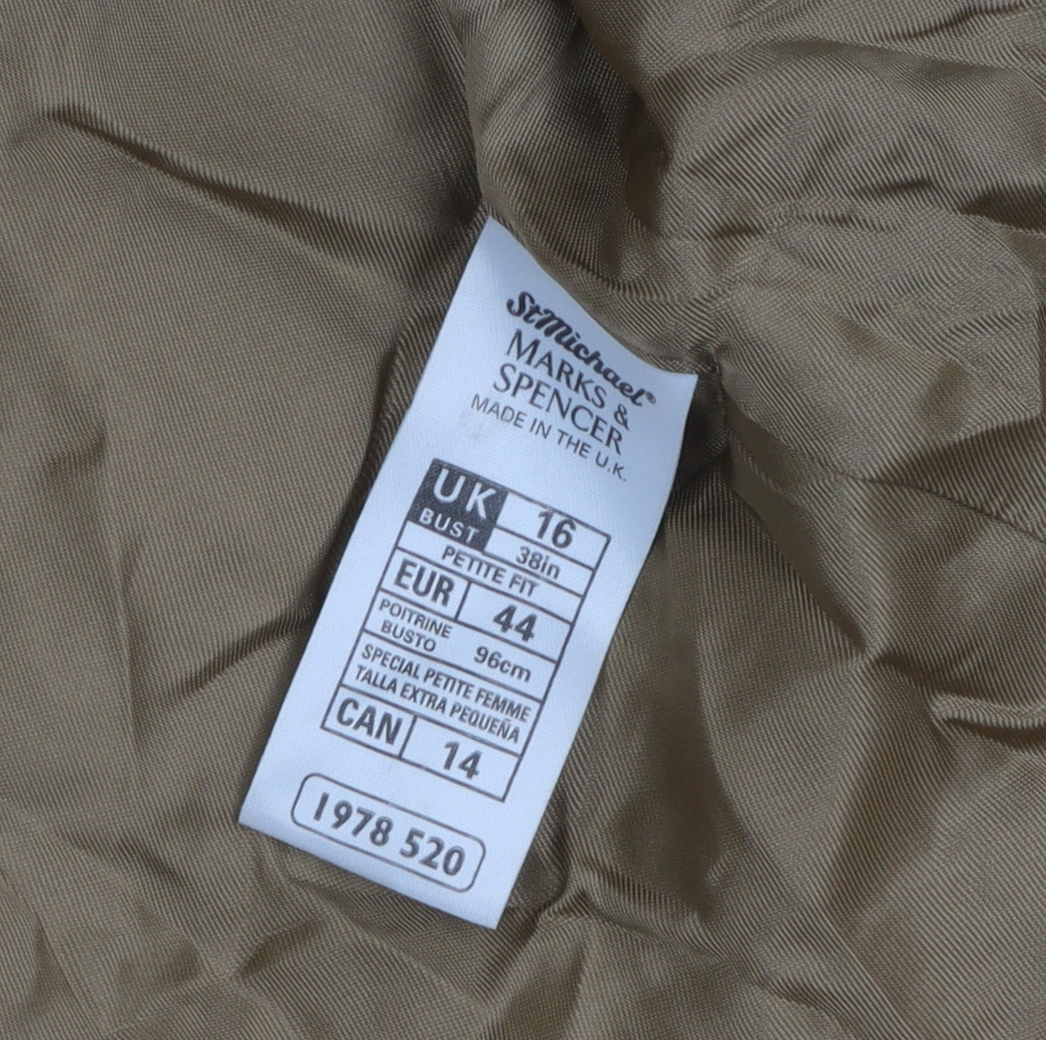 Marks and Spencer Women's Multicoloured 16 Check Wool Blazer