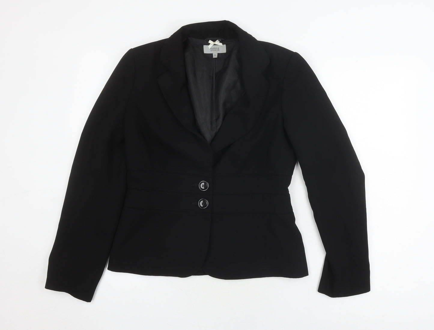 Marks and Spencer Women's Black Suit Jacket Size 10