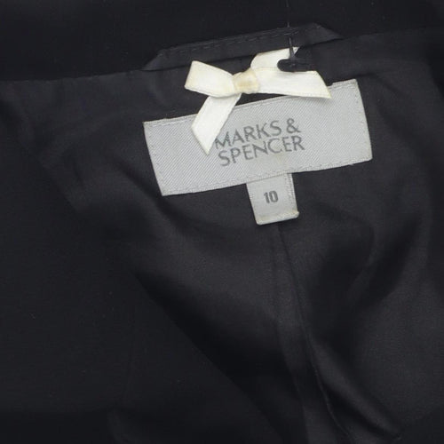 Marks and Spencer Women's Black Suit Jacket Size 10