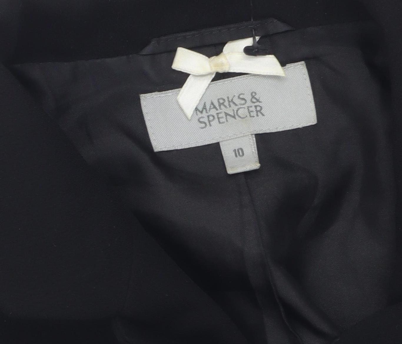 Marks and Spencer Women's Black Suit Jacket Size 10