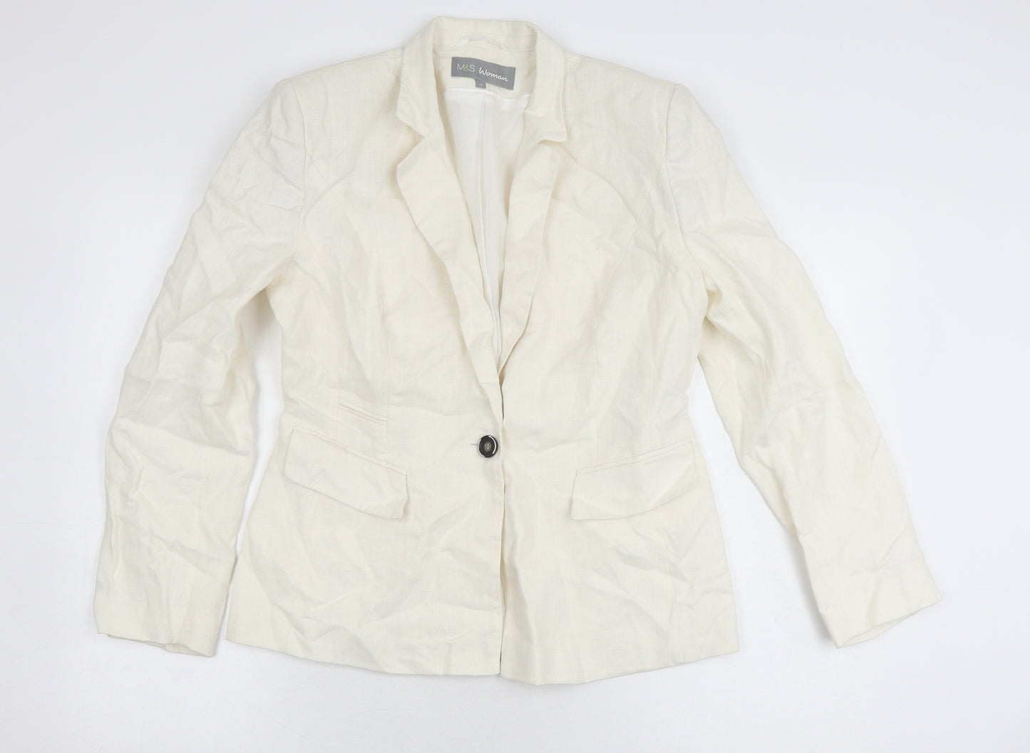 Marks and Spencer Women's Ivory Blazer UK 12
