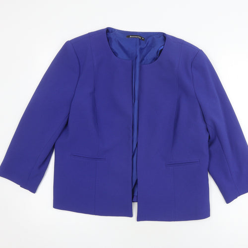 Bonmarché Women's Blue Jacket, Size 16, No Button