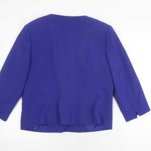 Bonmarché Women's Blue Jacket, Size 16, No Button