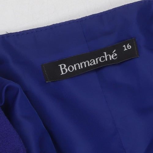 Bonmarché Women's Blue Jacket, Size 16, No Button
