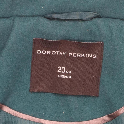 Dorothy Perkins Women’s Green Pea Coat Size 20