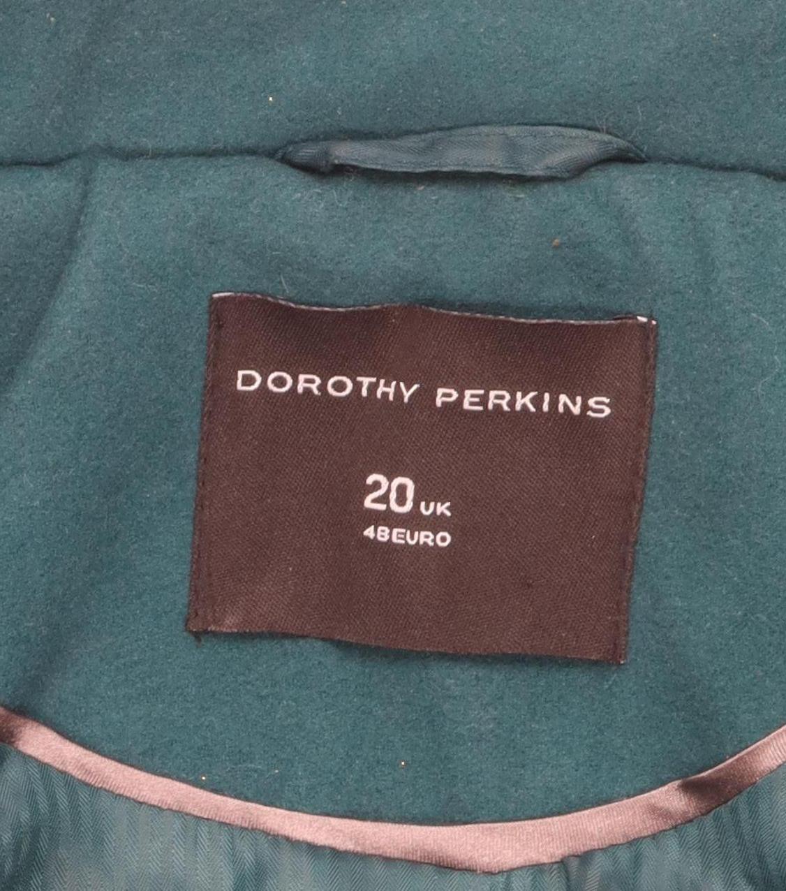 Dorothy Perkins Women’s Green Pea Coat Size 20