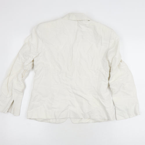 Phase Eight Women's White Blazer, Size 14 - Classic Style