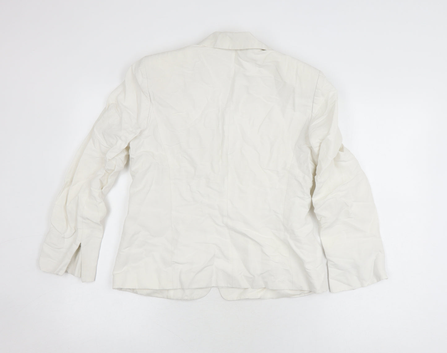 Phase Eight Women's White Blazer, Size 14 - Classic Style