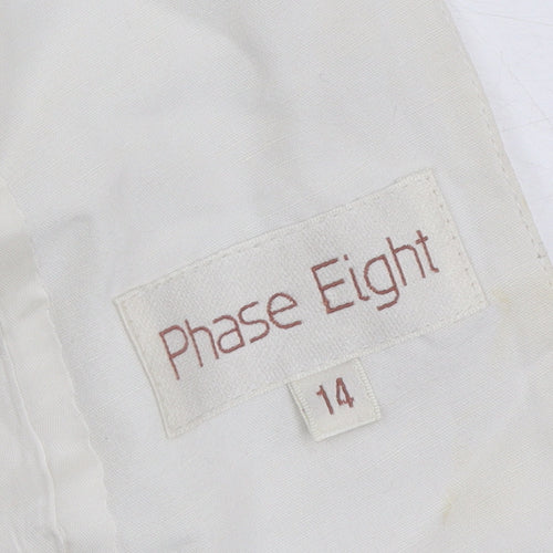 Phase Eight Women's White Blazer, Size 14 - Classic Style