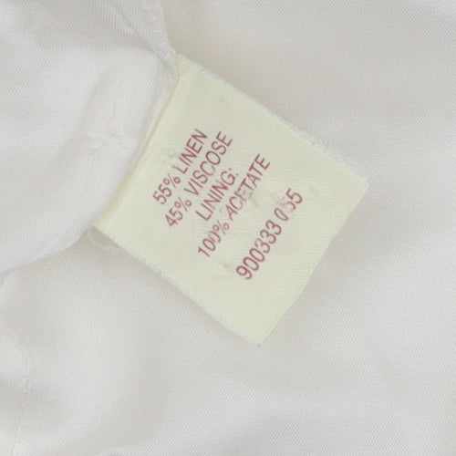 Phase Eight Women's White Blazer, Size 14 - Classic Style