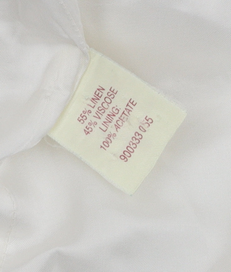 Phase Eight Women's White Blazer, Size 14 - Classic Style