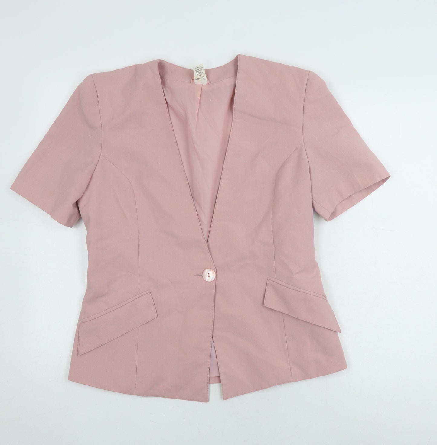 Etam Women's Pink Suit Jacket, Size 14, Classic Fit